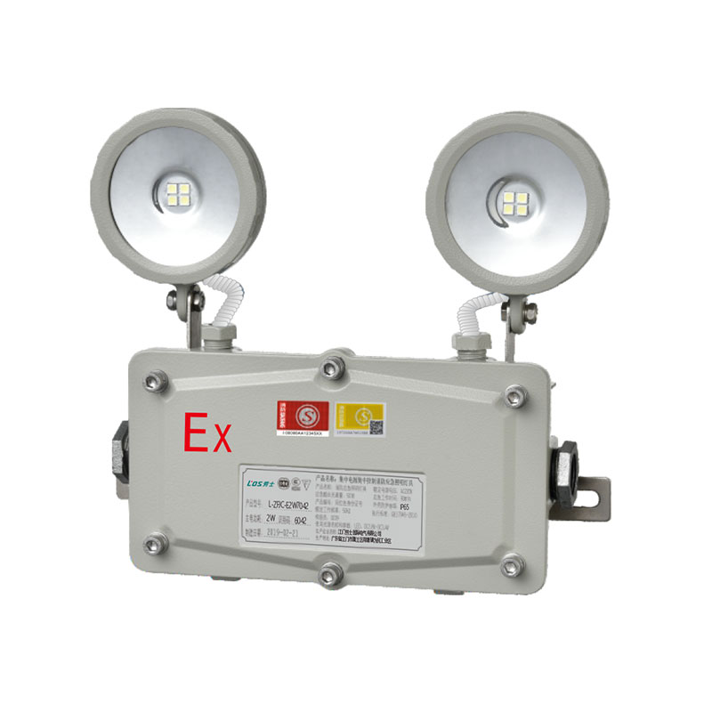 防水防爆双头应急照明灯(带常亮开关线)